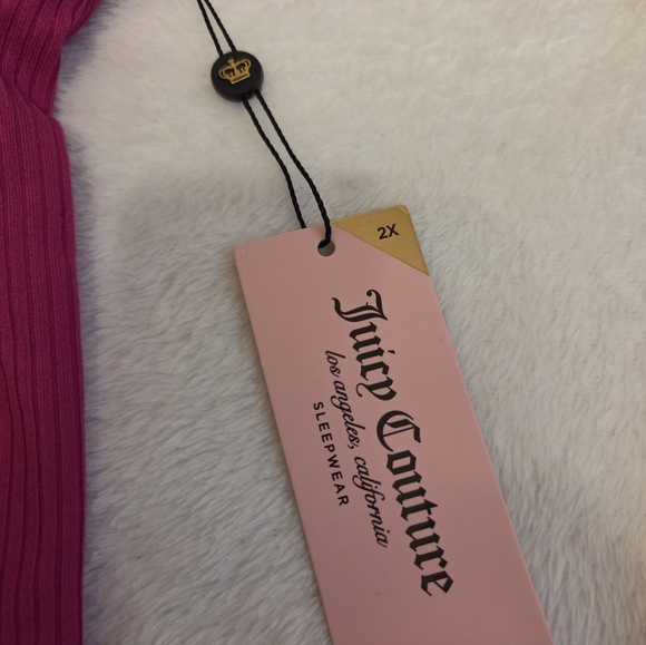 Juicy Couture Hot Pink Rhinestone Logo Tee - Picture 4 of 4